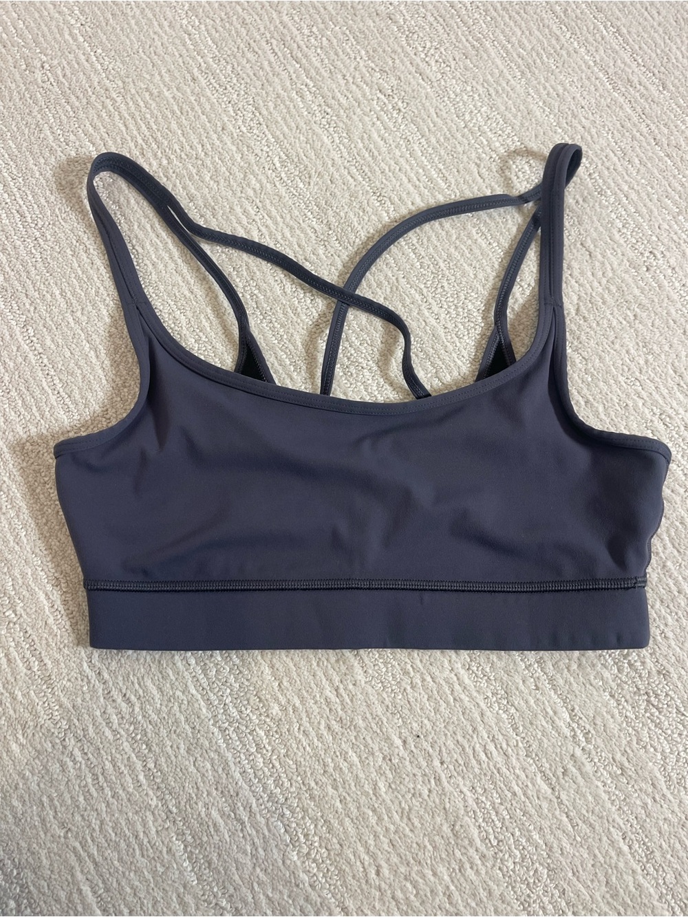Strappy Sports Bralette - Charcoal Size S